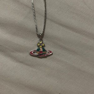 Vivienne Westwood multi color orb necklace